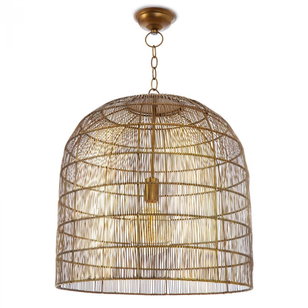 Regina Andrew Fresco Metal Pendant (Brass)