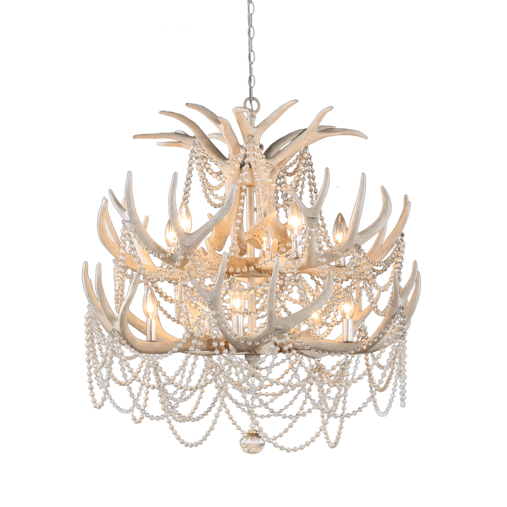 Denali Two-tier Antler Crystal Chandelier