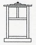 10" mission column mount without overlay (empty)