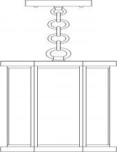 Arroyo Craftsman LYH-7RM-BZ - 7" Lyon Pendant