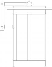 Arroyo Craftsman SAB-9M-AB - 9" Santorini Wallmount