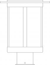 Arroyo Craftsman SAP-9CS-MB - 9" Santorini Post Mount