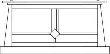 Arroyo Craftsman ABC-15TN-P - 15" Aberdeen column mount