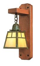 Arroyo Craftsman AWS-1TAM-RC - a-line mahogany wood sconce with t-bar overlay