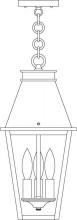 Arroyo Craftsman CRH-8CLR-BZ - 8" croydon pendant