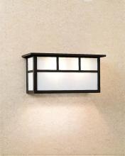 Arroyo Craftsman HS-14SDTCR-BK - 14" huntington short body sconce with double t-bar overlay