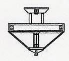 Arroyo Craftsman PIH-12F-BK - 12" prairie inverted ceiling mount