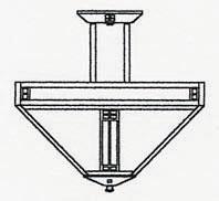 Arroyo Craftsman PIH-18TN-P - 18" prairie inverted ceiling mount