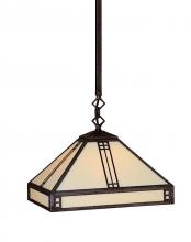 Arroyo Craftsman PSH-12GW-AB - 12" prairie stem hung pendant