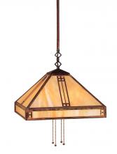 Arroyo Craftsman PSH-15OF-VP - 15" prairie stem hung pendant