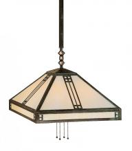 Arroyo Craftsman PSH-18CS-BK - 18" prairie stem hung pendant