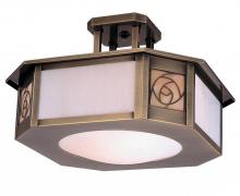 Arroyo Craftsman SCCM-15BC-RC - 15" saint clair inverted semi-flush ceiling mount