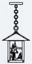 Arroyo Craftsman TRH-9MNF-RC - 9" timber ridge pendant with mountain filigree