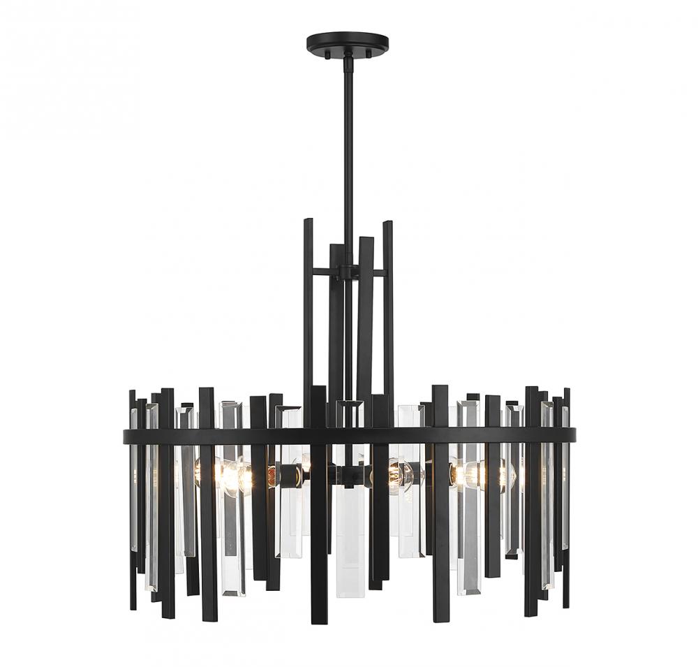 Guillford 6-Light Pendant in Matte Black