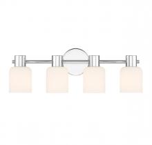 Lighting One US V6-L8-9022-4-11 - Strand 4-Light Bathroom Vanity Light in Chrome