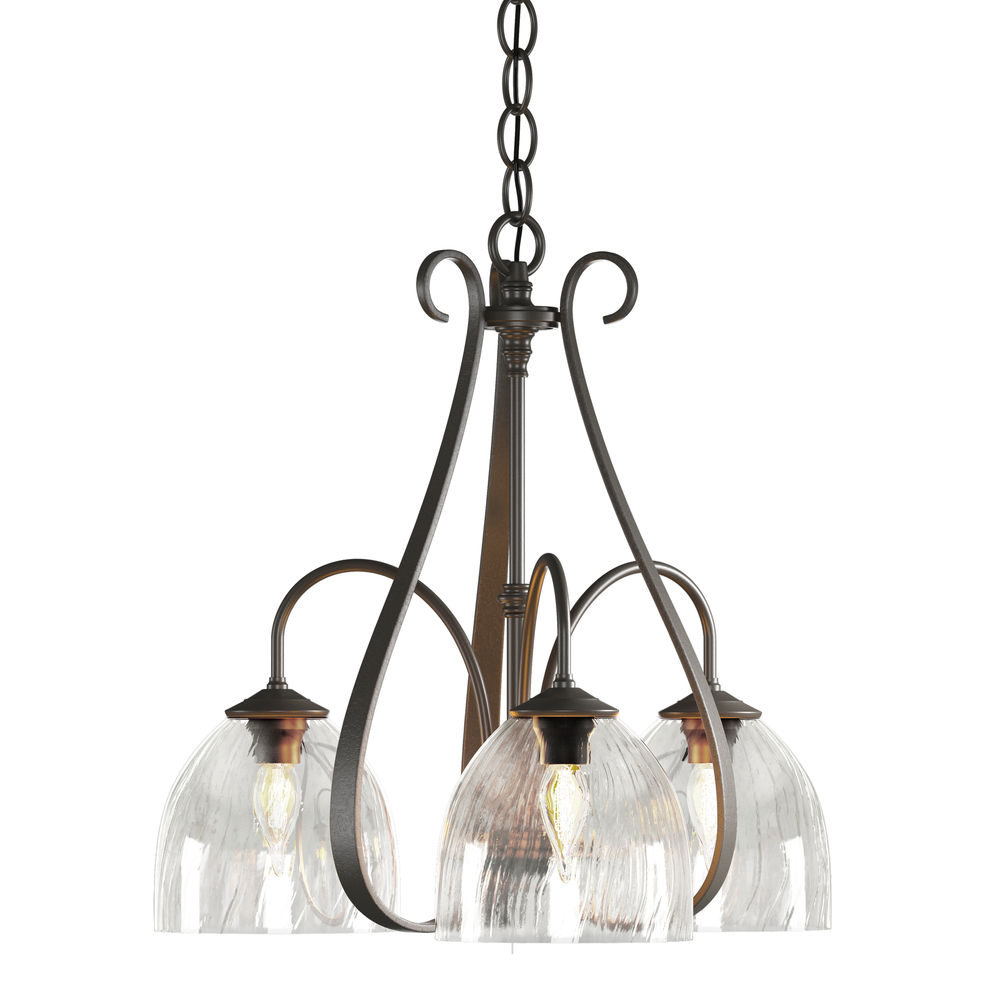 Sweeping Taper 3 Arm Chandelier