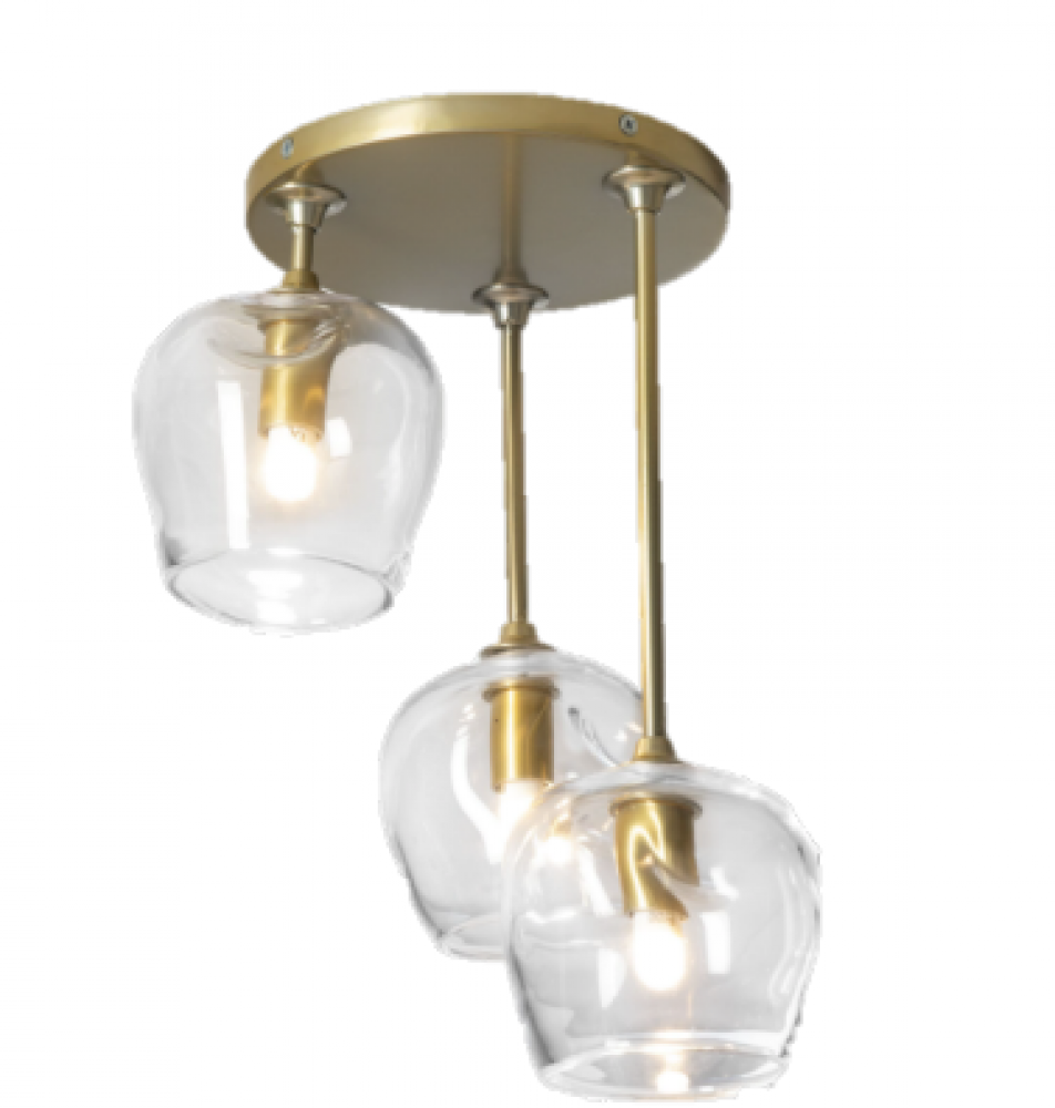 Ume 3-Light Semi-Flush