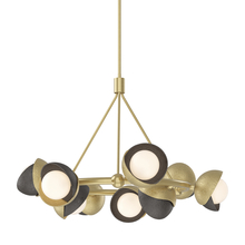 Hubbardton Forge 131068-SKT-MULT-86-14-GG0711 - Brooklyn 9-Light Double Shade Ring Pendant