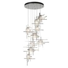 Hubbardton Forge 131107-SKT-STND-85-II0728 - Tura 9-Light Seeded Glass Pendant