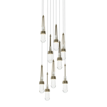 Hubbardton Forge 131108-SKT-LONG-84-ZM0434 - Link 9-Light Clear Glass Pendant