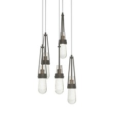 Hubbardton Forge 131120-SKT-LONG-07-YG0434 - Link 5-Light Blown Glass Pendant