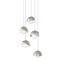 Hubbardton Forge 131125-SKT-LONG-02-85-GG0711 - Brooklyn 5-Light Double Shade Pendant