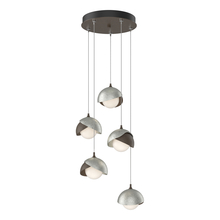 Hubbardton Forge 131125-SKT-STND-05-85-GG0711 - Brooklyn 5-Light Double Shade Pendant