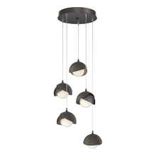 Hubbardton Forge 131125-SKT-STND-89-07-GG0711 - Brooklyn 5-Light Double Shade Pendant