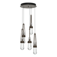 Hubbardton Forge 131127-SKT-STND-05-ZM0434 - Link 5-Light Clear Glass Pendant