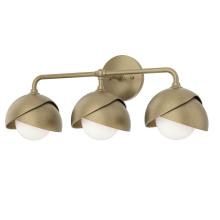 Hubbardton Forge 201375-SKT-84-84-GG0711 - Brooklyn 3-Light Double Shade Bath Sconce