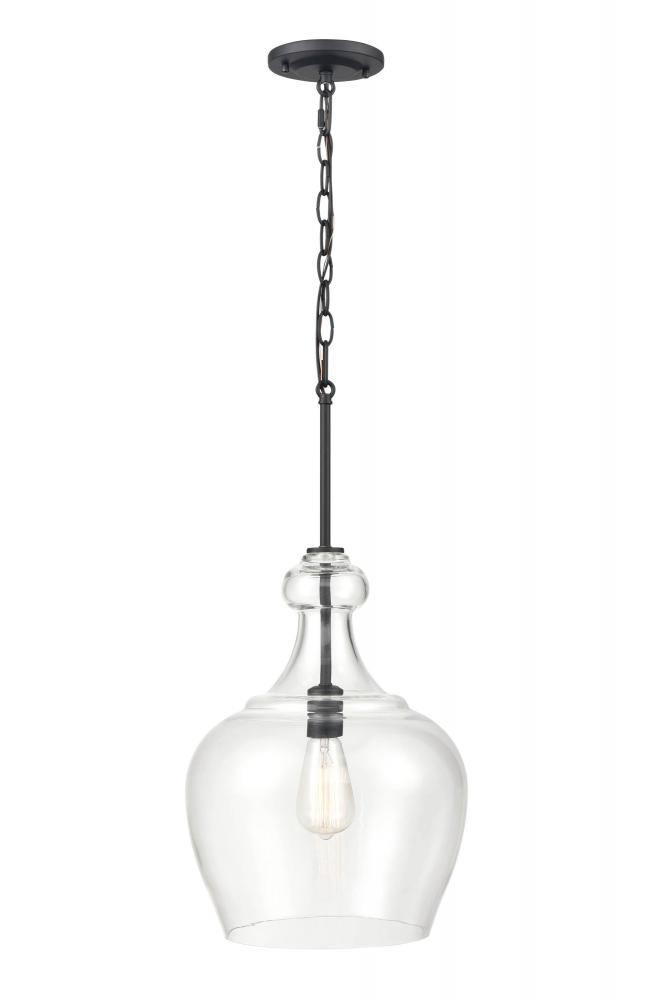 Corra 1-Light Pendant light Matte Black