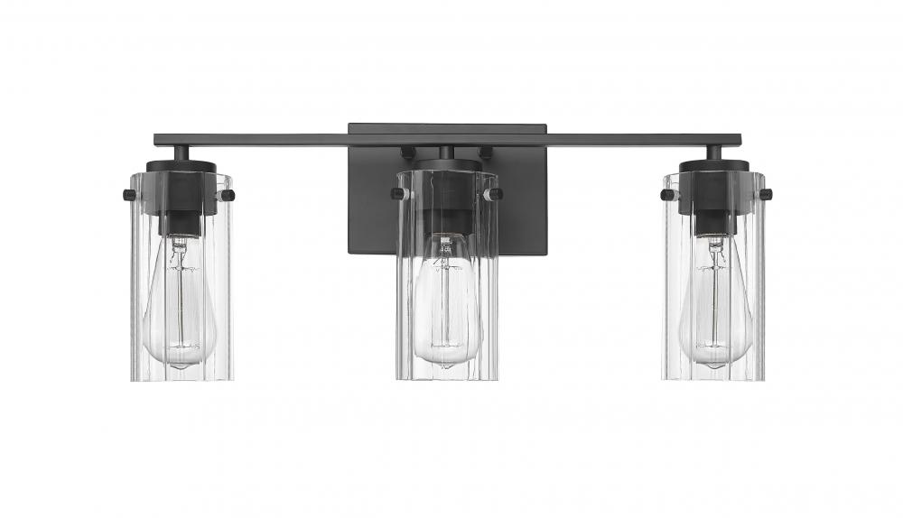 Serena 3-Light Vanity Matte Black