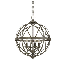 Millennium 2284-AS - Lakewood 4-Light Pendant light Antique Silver