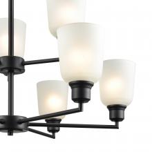 Millennium 2819-MB - Amberle 9-Light Chandelier Ceiling Light Matte Black