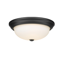 Millennium 4905-MB - 3-Light Flushmount Ceiling Light Matte Black