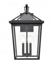 Millennium 92303-TBK - Mensun 3-Light Outdoor Wall Sconce Textured Black