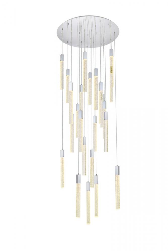 Weston 25 Lights Pendant in Chrome