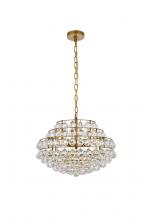 Elegant 1106D20BR - Savannah 20 Inch Pendant in Brass