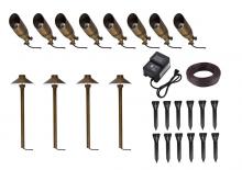  KIT40804 - Aera Cast Brass Landscape Lighting Full Starter Pack of 12 Kit 2