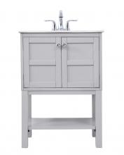 Elegant VF2524GR - 24 In. Single Bathroom Vanity Set in Grey