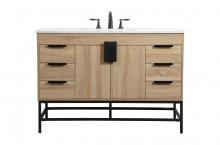 Elegant VF488W48MW - 48 Inch Single Bathroom Vanity in Mango Wood