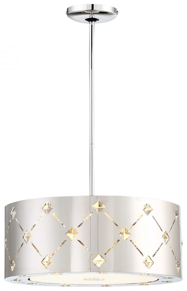 Crowned - LED Pendant (Convertible to Semi Flush)