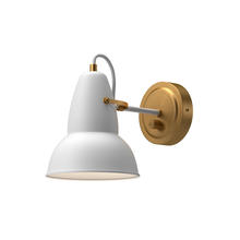 Alora Lighting WV576607WHAG - Felix 7-in Aged Gold/White 1 Light Wall/Vanity