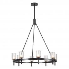 Alora Lighting CH338836UBCC - Lucian 36-in Clear Crystal/Urban Bronze 8 Lights Chandeliers