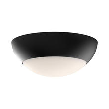 Alora Lighting FM522211MBOP - Rubio 11-in Matte Black/Opal Matte Glass 2 Lights Flush Mount