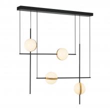 ALORA  LP302004MBBG - Tagliato 40-in Matte Black/Brushed Gold LED Linear Pendant