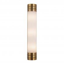  WV348224VBOP - Willard 24-in Vintage Brass/Opal Matte Glass 3 Lights Wall/Vanity