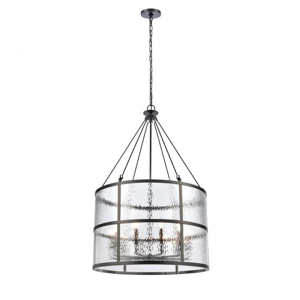 Solace 30'' Wide 10-Light Pendant - Matte Black