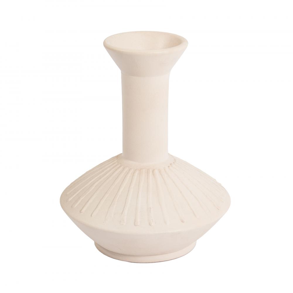 Doric Vase - Medium White