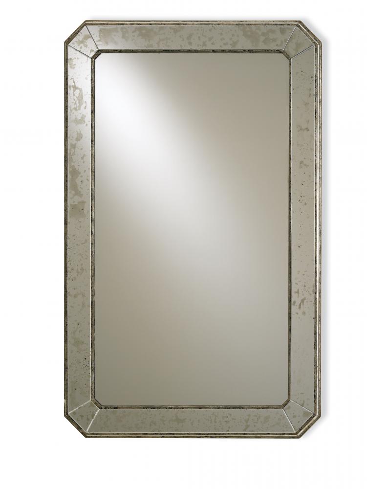 Antiqued Rectangular Mirror